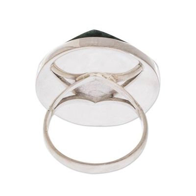 Alternate image for Jade cocktail ring Loves Cycles in Dark Green