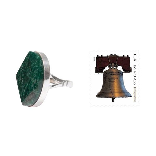 Alternate image for Jade cocktail ring Loves Cycles in Dark Green