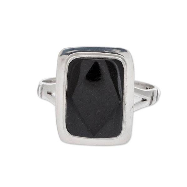 Alternate image for Jade cocktail ring Black Jade Princess