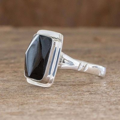 Alternate image for Jade cocktail ring Black Jade Princess