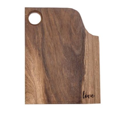Alternate image for Wood Cutting or Serving Board Handcrafted in Guatemala Love