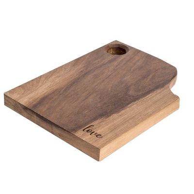 Alternate image for Wood Cutting or Serving Board Handcrafted in Guatemala Love