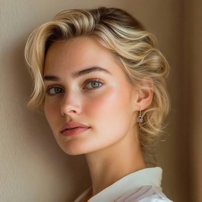 Alternate image for Dragonfly-Themed Sterling Silver and Garnet Dangle Earrings Dragonfly of Love