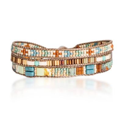 Alternate image for Colorful Beaded Wrap Bracelet Hand-Woven in Guatemala Fertile Land