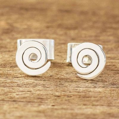 Primary image for Spiral Sterling Silver Stud Earrings Where Its At