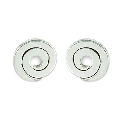 Alternate image for Spiral Sterling Silver Stud Earrings Where Its At