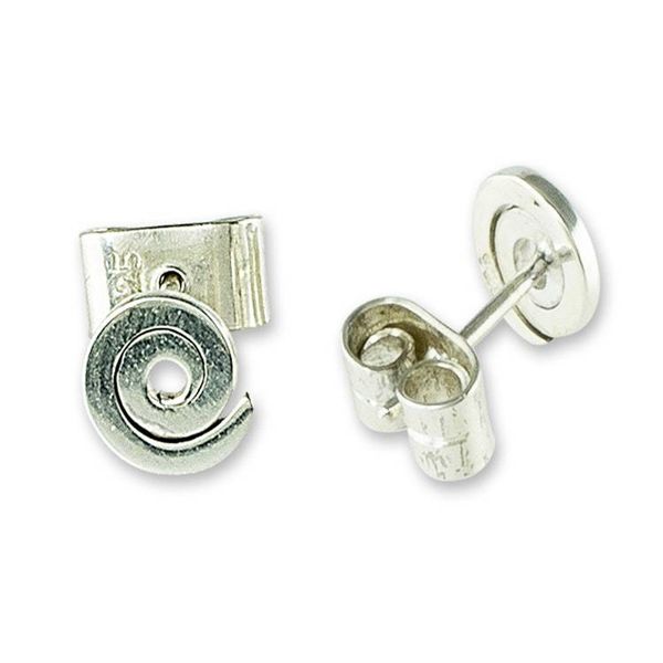 Alternate image for Spiral Sterling Silver Stud Earrings Where Its At