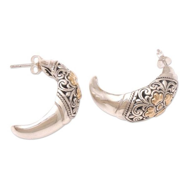 Alternate image for Handmade Gold-Accented Drop Earrings Embrace Me