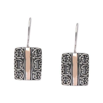 Alternate image for Traditional 18k Gold-Accented Drop Earrings from Bali Palatial Vibes