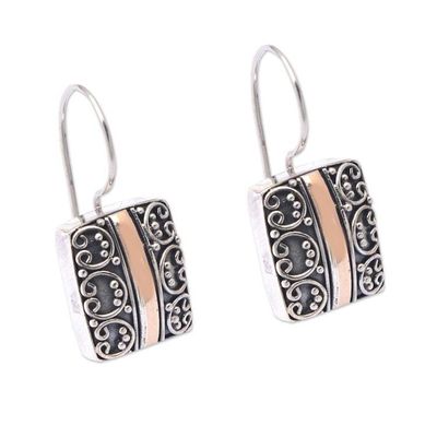 Alternate image for Traditional 18k Gold-Accented Drop Earrings from Bali Palatial Vibes