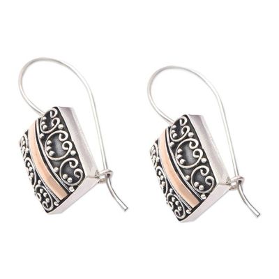 Alternate image for Traditional 18k Gold-Accented Drop Earrings from Bali Palatial Vibes