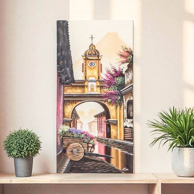 Alternate image for Oil Painting of Santa Catalina Arch in Antigua Guatemala Santa Catalina Arch in Antigua