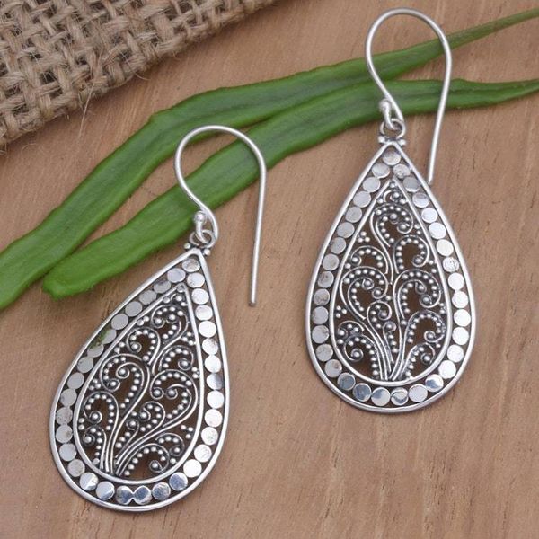 Alternate image for Hand Made Sterling Silver Dangle Earrings Seraphim of Love