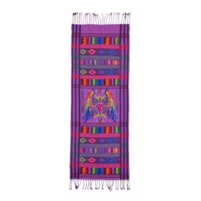 Alternate image for Cotton table runner Lilac Quetzal