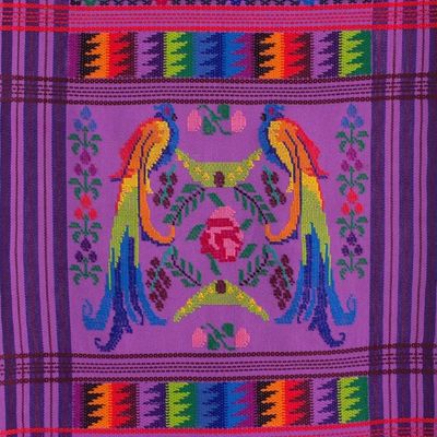 Alternate image for Cotton table runner Lilac Quetzal