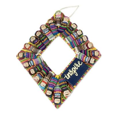 Alternate image for Handmade Maya Worry Doll Inspirational Wreath Inspire