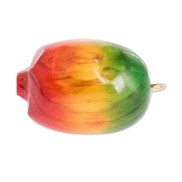 Alternate image for Hand Painted Wood Fruit Sculpture Crown Jocote
