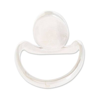 Alternate image for Oval Black Jade Cocktail Ring from Guatemala Connection to the Earth