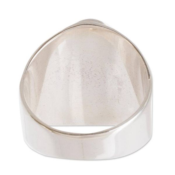 Alternate image for Jade Ring for Men Truth and Life in Light Green