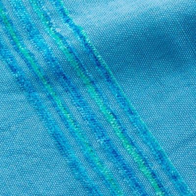 Alternate image for Handwoven Blue and Turquoise Rayon Fiber Scarf Mystic Maya Sky