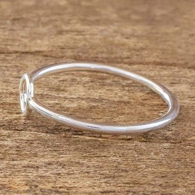 Alternate image for Circle Design Sterling Silver Band Ring Circle Harmony