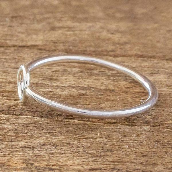 Alternate image for Circle Design Sterling Silver Band Ring Circle Harmony