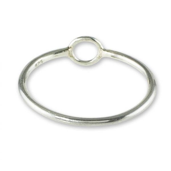 Alternate image for Circle Design Sterling Silver Band Ring Circle Harmony