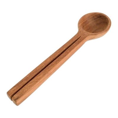 Alternate image for Hand Carved Wood Serving Spoon Memorable Meal
