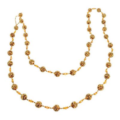 Alternate image for Glass Beaded Garland in Orange from Guatemala Golden Silhouettes