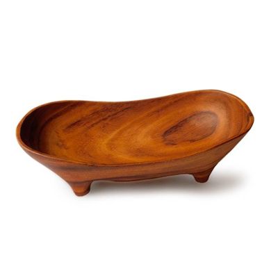 Alternate image for Serving and Decorative Bowl Hand-Carved from Conacaste Wood Rustico Salad Set