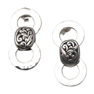 Alternate image for Artisan Crafted Sterling Silver Drop Earrings Carefree Day