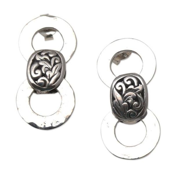 Alternate image for Artisan Crafted Sterling Silver Drop Earrings Carefree Day