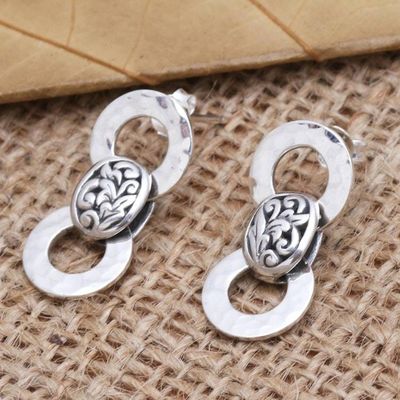 Alternate image for Artisan Crafted Sterling Silver Drop Earrings Carefree Day