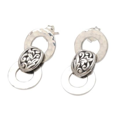 Alternate image for Artisan Crafted Sterling Silver Drop Earrings Carefree Day