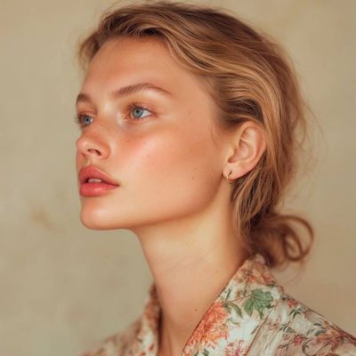 Alternate image for 22k Gold-Plated Brass Classic Half-Hoop Earrings from Bali Classic Essentials