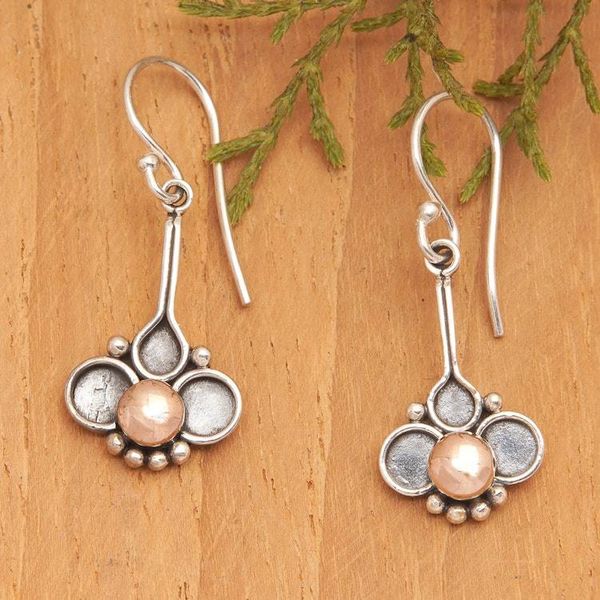 Alternate image for Clover-Shaped 18k Gold-Accented Dangle Earrings from Bali Victorious Clover