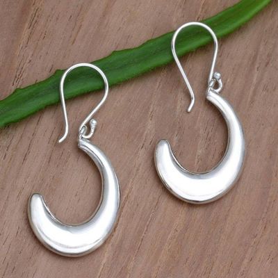 Primary image for Hand Made Sterling Silver Dangle Earrings Pause and Breathe