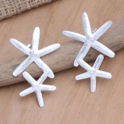 Primary image for Handmade Sterling Silver Drop Earrings Sea Days