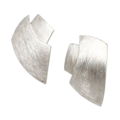 Alternate image for Balinese Sterling Silver Drop Earrings Desert Style