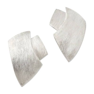 Alternate image for Balinese Sterling Silver Drop Earrings Desert Style