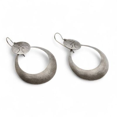 Alternate image for Balinese-Inspired Oxidized and Brushed-Satin Dangle Earrings Island Directions
