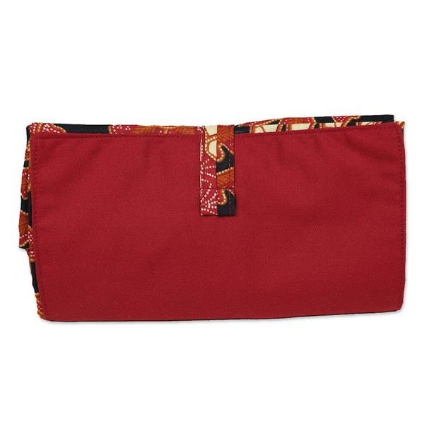 Alternate image for Handmade Cotton Foldable Tote Bag with Warm Batik Motifs Blitars Autumn