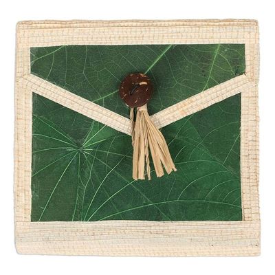 Alternate image for Eco-Friendly 35-Page Natural Fiber Notebook in Green My Green Journey