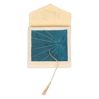 Alternate image for Eco-Friendly 35-Page Natural Fiber Notebook in Blue My Blue Journey