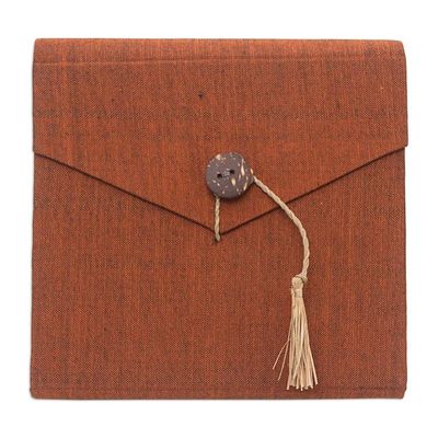 Alternate image for Handcrafted Brown Natural Fiber Notebook from Bali Brown Voyage