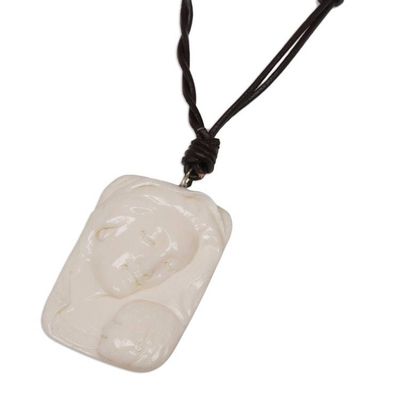 Alternate image for Artisan Crafted Virgin Mary Medallion Necklace Loving Virgin Mary