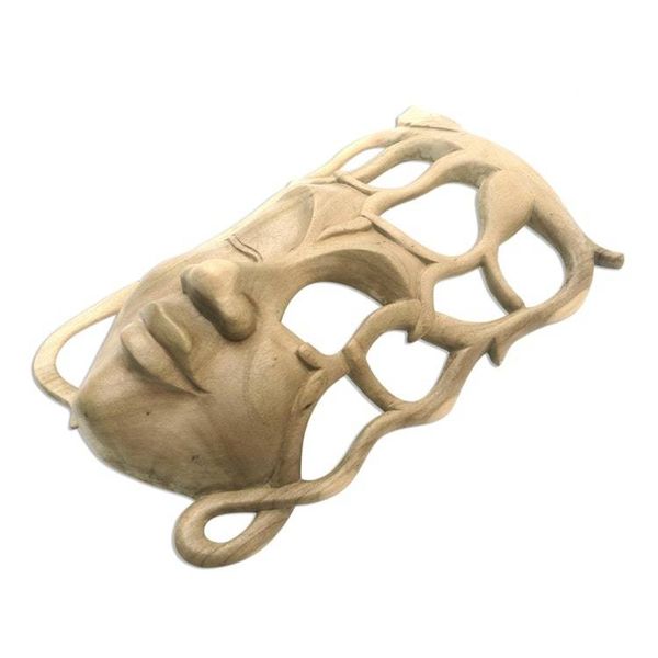 Alternate image for Hand Made Contemporary Wall Mask Woman of the Forest