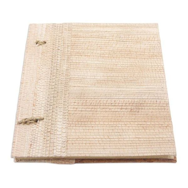 Alternate image for Eco-Friendly Leaf-Themed Journal Handmade from Natural Fiber Autumn Memories