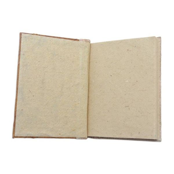 Alternate image for Eco-Friendly Leaf-Themed Journal Handmade from Natural Fiber Autumn Memories