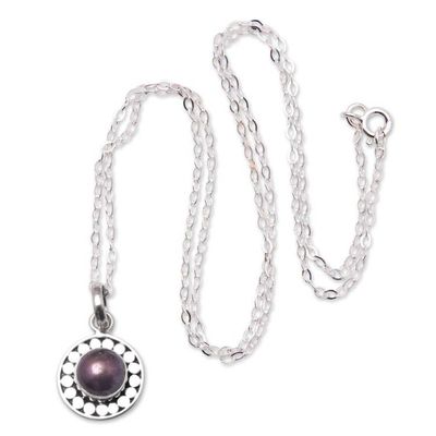Alternate image for Sterling Silver Pendant Necklace with Brown Cultured Pearl Fabulous Flair